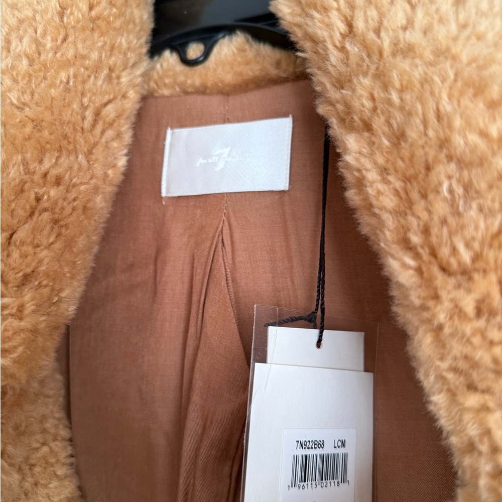 NWT 7 For All Mankind Belted Coat Cozy Oversized - Picture 4 of 5
